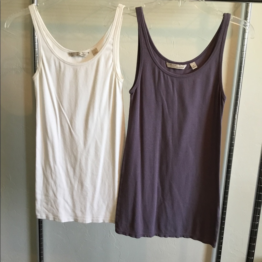 2 New York & Co cotton camisoles